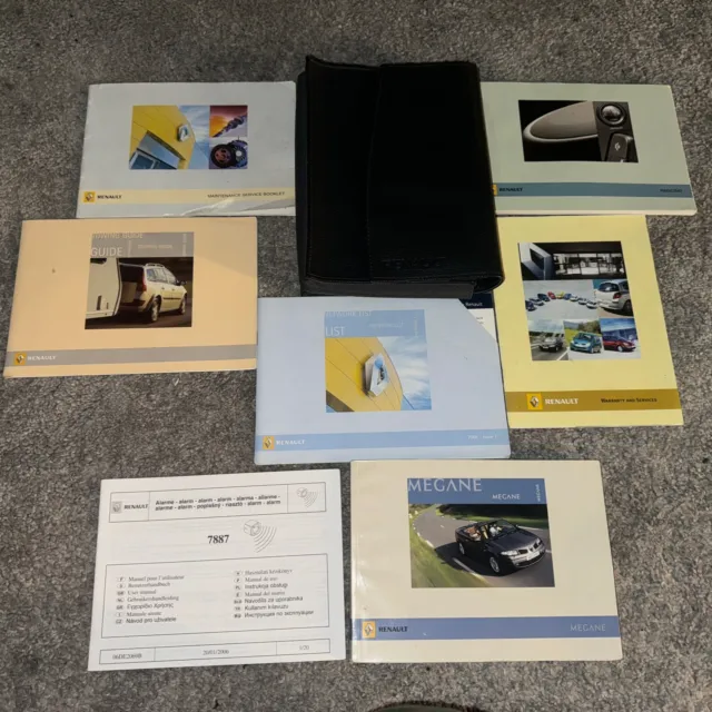 Mk2 Renault Megane Convertible Owners Manual Handbook Pack 2002-06