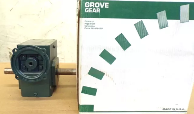 Grove Gear, Worm Gear Speed Reducer, Bmq230-1, 30:1 Ratio, 1750 Rpm, 56C