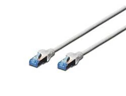 10x Patchkabel DIGITUS RJ45 SF/UTP Cat5e 5.00m grau Hebelschutz