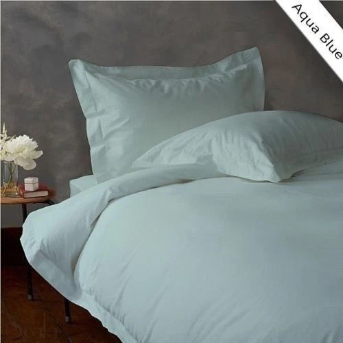 1000TC Cotone Egiziano Completo Letto Collezione IN Tutte Set & Blu Acqua Colore