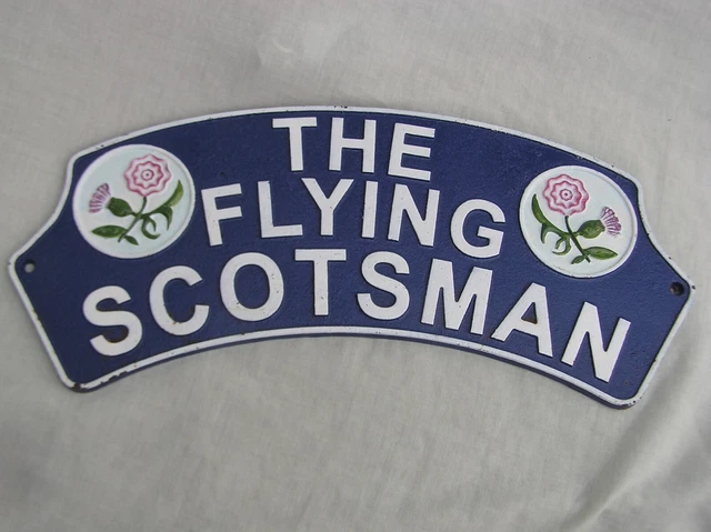 GUSSEISENBAHNSCHILD &&DER FLIEGENDE Schotte"" + Distel & Rose 