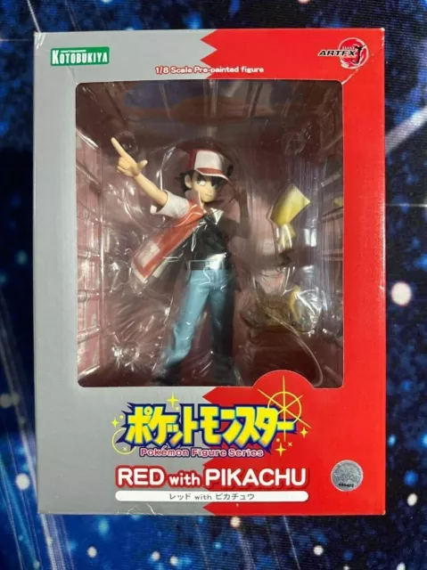 [NEW] Kotobukiya ARTFX PVC Figure 1/8 J Pokemon series Red with Pikachu Painted