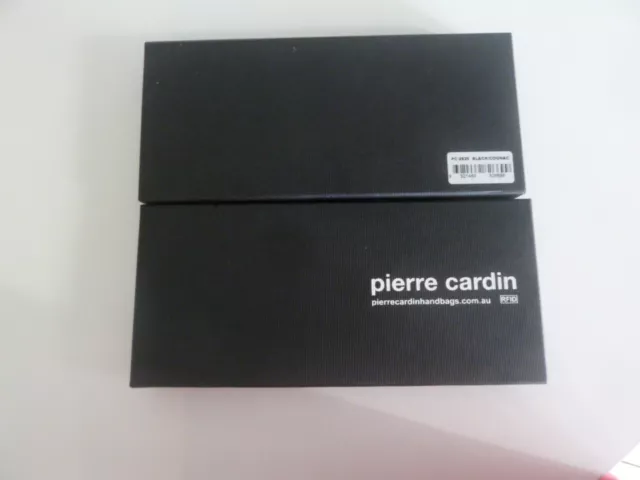 Pierre Cardin RFID Men's Wallet Bi-Fold Genuine Italian Leather - Black/Cogna BN
