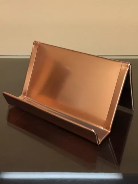 Solid Raw Copper Business Card Holder Pencil Holder Pen Cup Combo Set 2