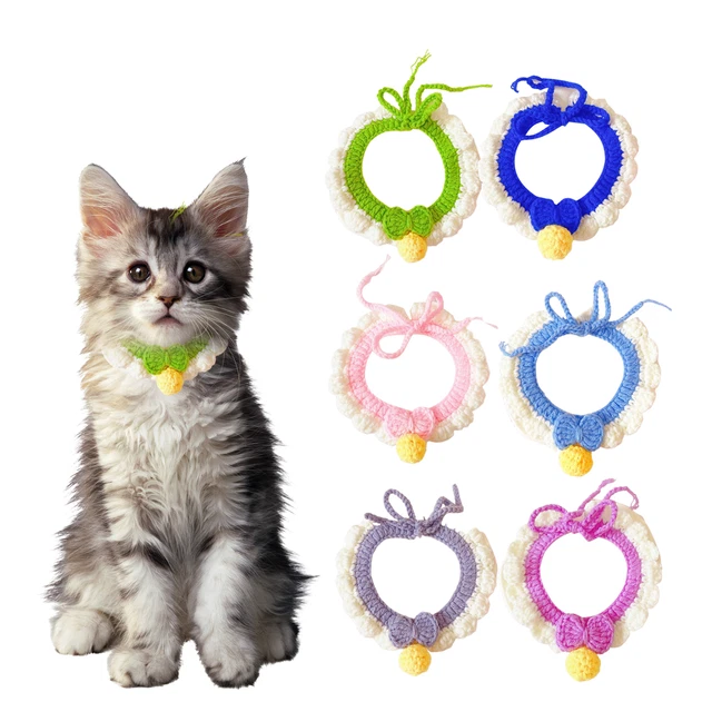 Gestricktes Hundehalsband, lichtbeständig, dekorativ, Strickschal für