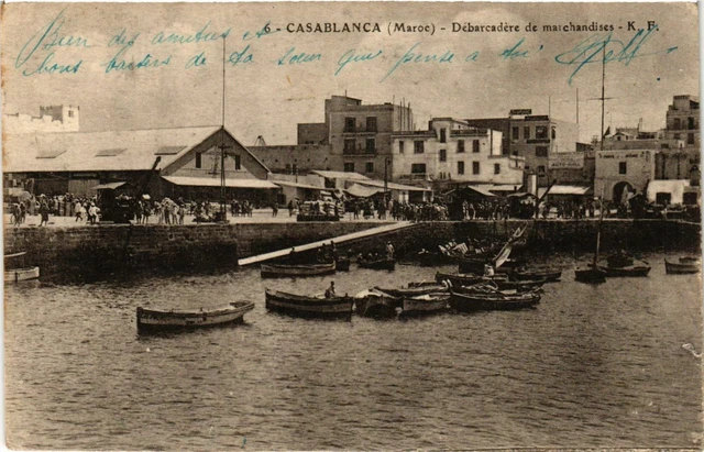 CPA AK CASABLANCA Debarcadere de Merchandise MOROCCO (824648)