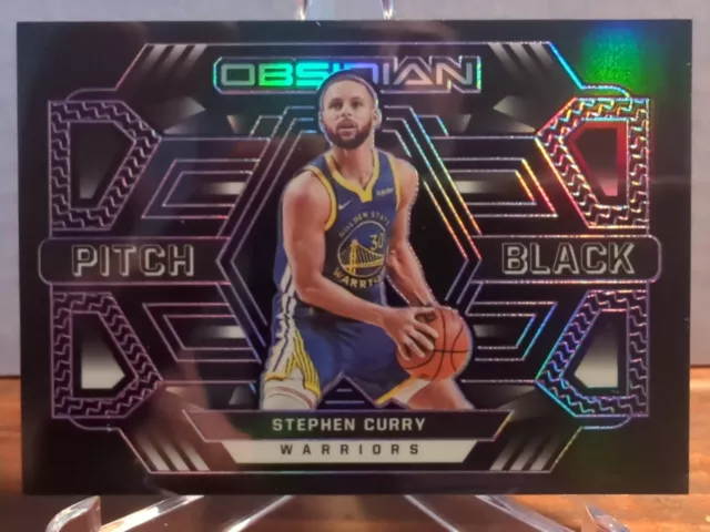2021-22 PANINI OBSIDIAN Stephen Curry Pitch Black /75 #30 Warriors $59. ...