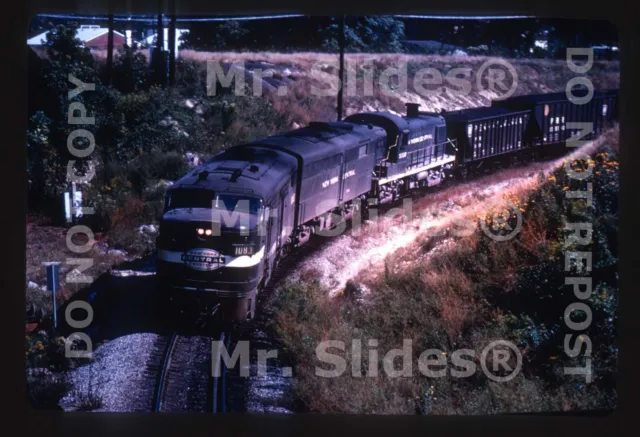 Duplicate Slide NYC New York Central ALCO FA2 1083 & FB2 & RS3 Action