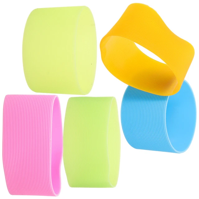 25 Pcs Silicone Bottle Band Cover Bands for Sublimation Tumbler Travel Non-slip