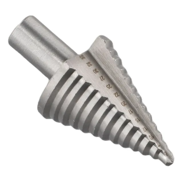 5-35mm Titanium Step Spiral Groove Conical Cone Drill HSS Bit Hole Cutter Tool