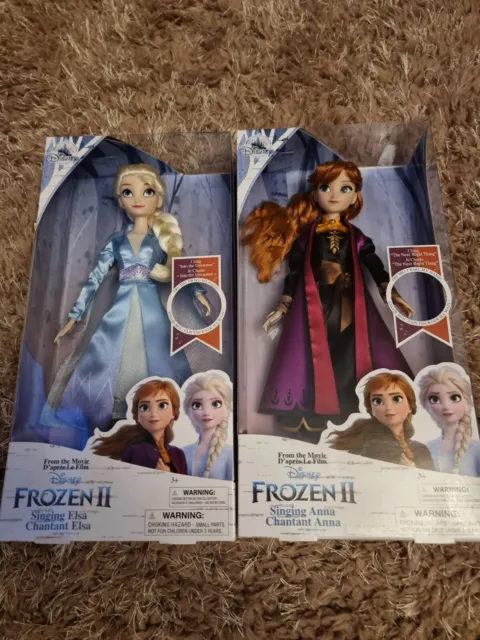 Disney Store Official Doll Frozen 2 Singing Dolls Princess Elsa And Anna New
