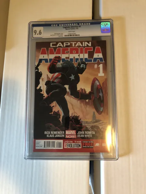 Captain America (2013 7Th Series) Jan 2013 #1 Marvel High Grade Cgc 9.6