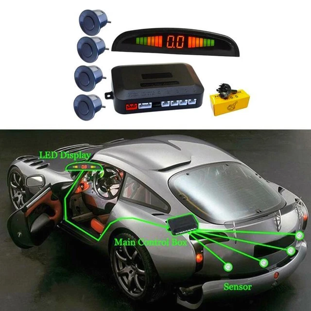 LED-Rückfahrsensorsystem mit Alarm – Sicherheitshilfe hinten