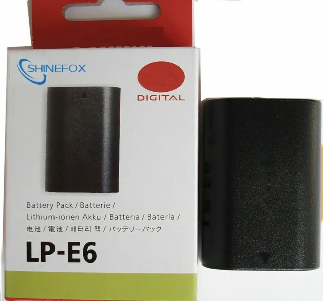 LP-E6 Battery For Canon Camera EOS 7D 5D 6D 60D 60Da Mark II III Grip LPE6 E6