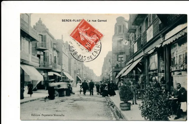 C13993 - Une Carte Postale Ancienne - BERCK-PLAGE - La rue Carnot