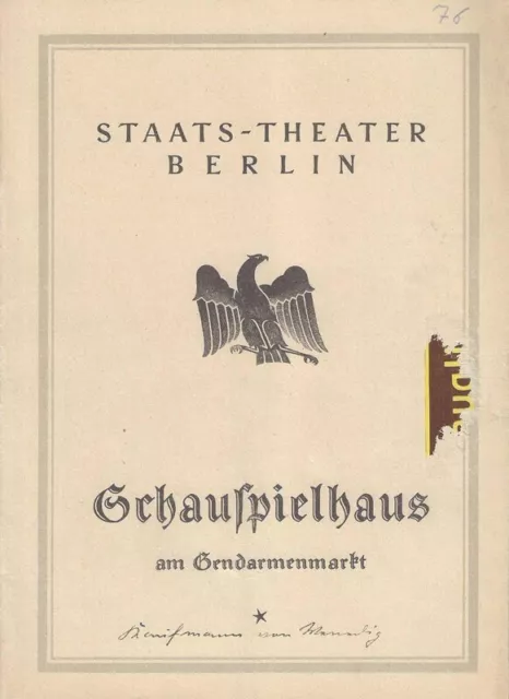 Berlin 1927 Schauspielhaus Gendarmenmarkt Der Kaufmann von Venedig Fritz Kortner