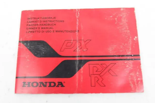 Manuale Uso Manutenzione Honda Px-R 50 Owner Manual Manuel Du Proprietaire Px R