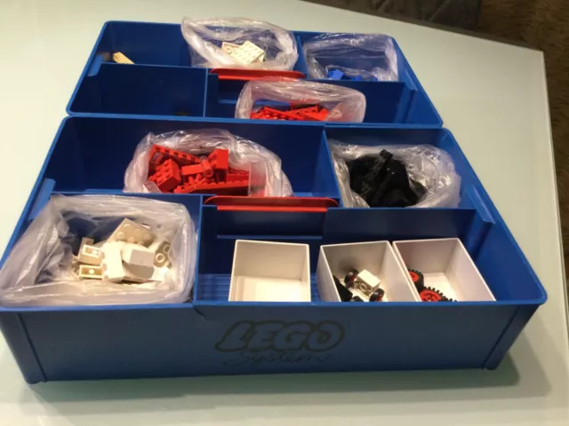 LEGO 470 Steine + Sortierkasten Sortierbox stapelbar +470 Steine farbig