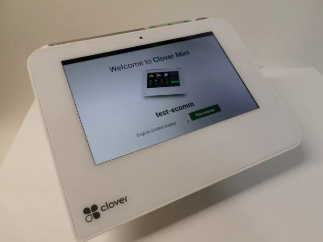 Clover Mini POS Apple Pay EMV Printer CC Touch First Data Cash Drawer - LOCKED