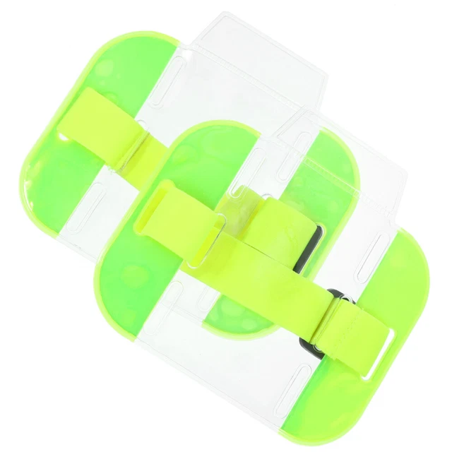 2Pcs  Arm Badge Holders Armband ID Cards Holders Badge Protective Covers Worker