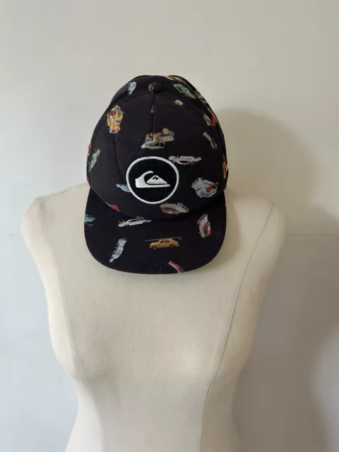 Quiksilver kids boys hat cap cars black size 53cm