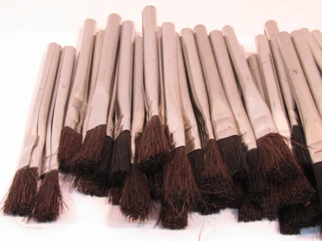 Acid Brush Horse Hair For Glue Flux Solder Hobby Paint Chips Cleaning (144 pcs)