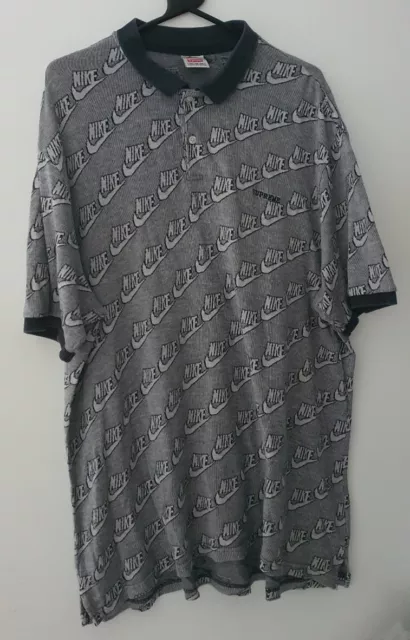 POLO FW18 SUPREME x Nike Jacquard nera taglia XL EUR 174 73