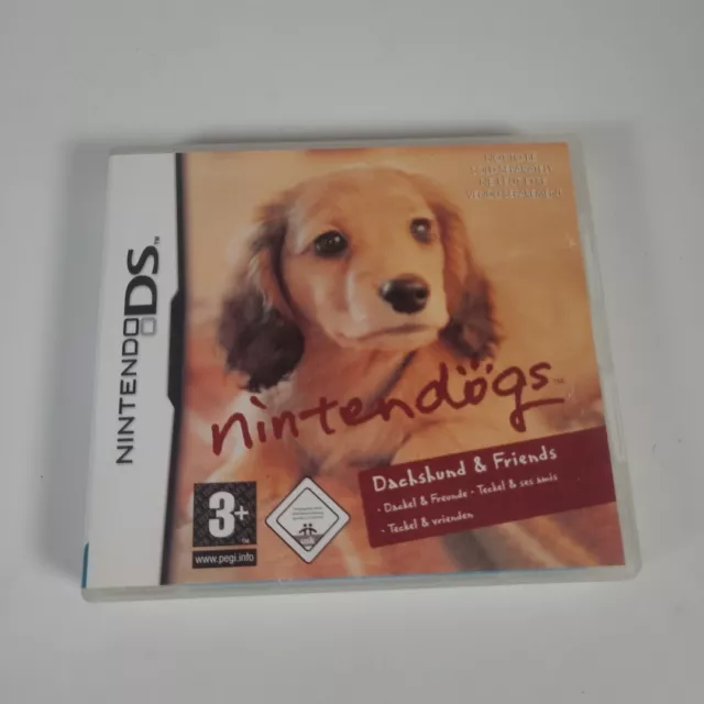 Nintendogs Dachshund & Friends Nintendo DS Video Game Manual PAL