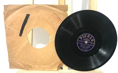 VINTAGE DISQUE A  AIGUILLE SAPHIR GRAMOPHONE "PATHE" PA 2541 RENEE LAMY 