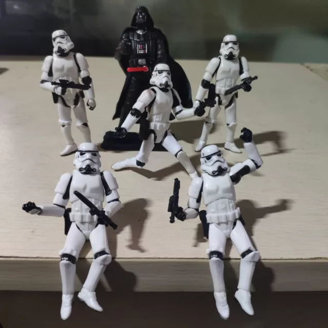 Lot of 6pcs 3.75" Star Wars Stormtroopers OTC Trilogy Darth Vader Action Fiugre