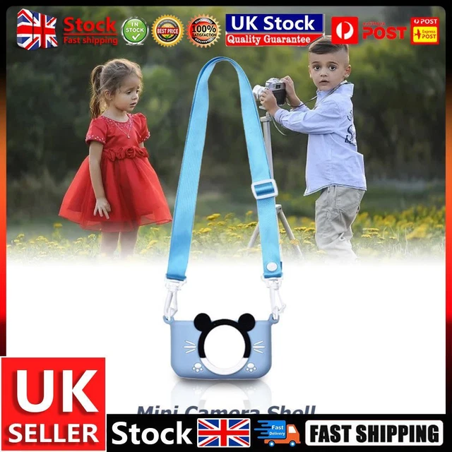 Portable Mini Cartoon Camera Cover Adjustable Silicone Shell (Blue Rat) UK