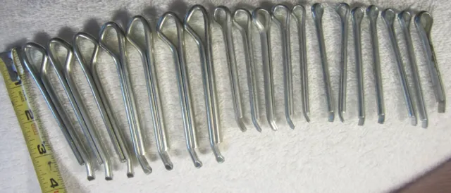 19 lot heavy duty Cotter Pin lot,2 3/4" to 4" long,unused,15 oz weight
