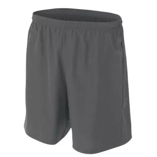NTOW A4 Sports Athletic/Socce Dri-Gear Graphite Shorts Size Youth Medium