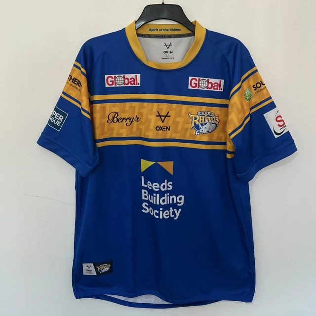 LEEDS RHINOS SHIRT Extra Large Oxen Mens Home Rugby League Shirt 2022