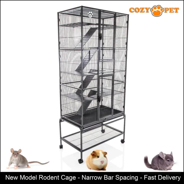 Rodent Cage by Cozy Pet 11mm bars for Rat, Ferret, Chinchilla or Small Pets RC07