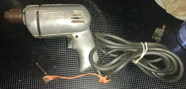 VINTAGE CRAFTSMAN CORDED Drill 3 8 1 4HP 315.111505712 Working