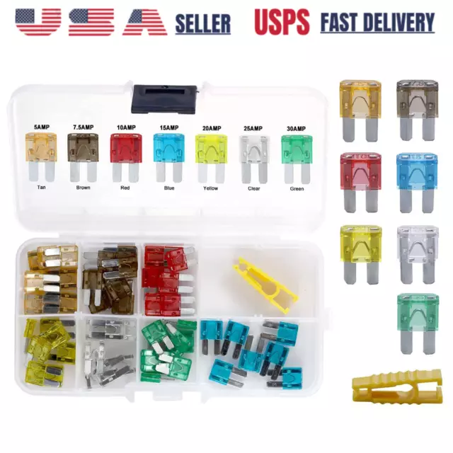 35pcs Micro 2 ATR Automotive 5/7.5/10/15/20/25/30Amp Fuses Assortment Set