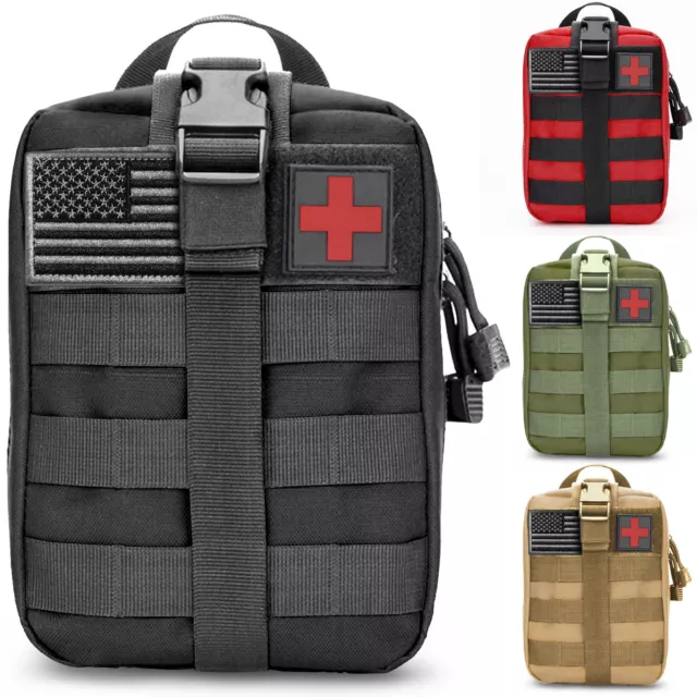 Tactical First Aid Kit IFAK Survival Molle Military EMT Medical Pouch Empty Bag