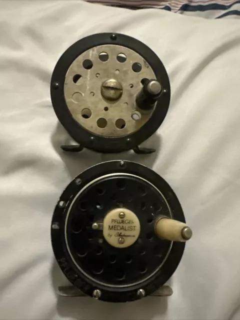 1495 Pflueger Medalist Fly Reel. Round Line Guide. Made in USA. W