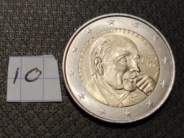 PIÈCE DE MONNAIE France 2 euros 2016 commémorative François Mitterrand