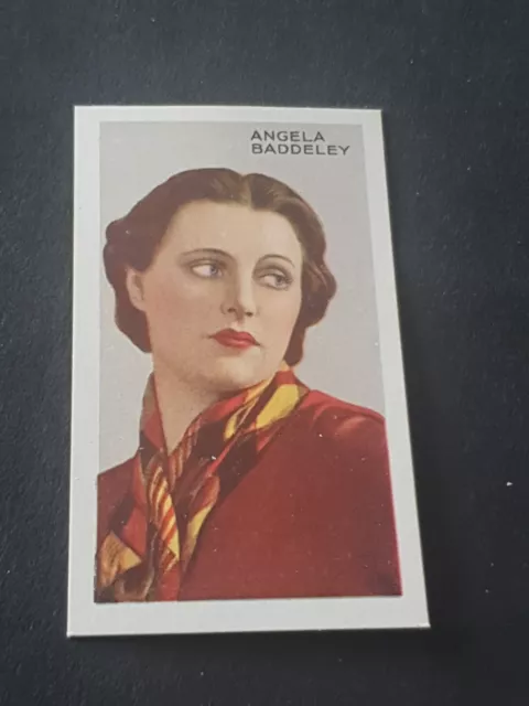 Gallaher Cigarette Cards Stars Of Screen & Stage #23 Angela Baddeley (10)