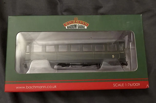 BACHMANN 394-002 STEEL Bodied Bogie 3rd coach Narrow gauge OO9 £45.00 ...