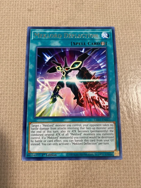 YU-GI-OH! MEKLORD DEFLECTION mint rare 1st ed LED-EN021 $1.36 - PicClick CA