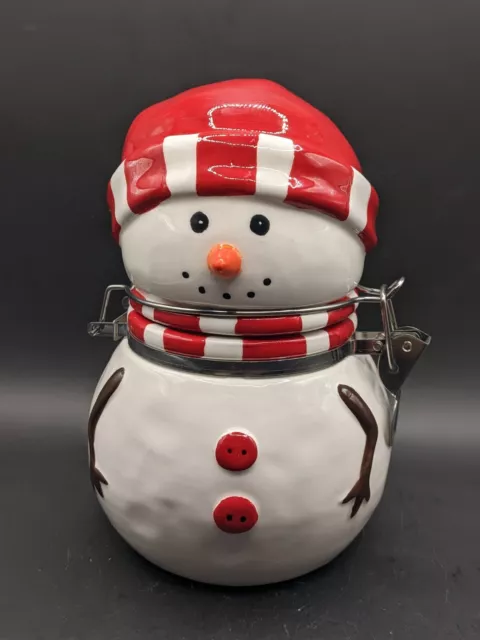 Vintage Frosty The Snowman Cookie Jar Seasonal Holiday Collectible Decorative