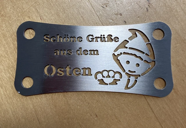 SIMSON LENKERAUFLAGE TUNING Schöne grüße aus dem osten EUR 15,00 ...