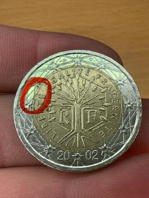 2 Euro Munze Liberte Egalite Fraternite 2001 Fehlpragung Erkennen