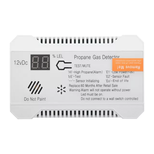 Propane Detector 12V Natural Gas Sensor Leak Alarm 85DB Siren for Car R B8P4