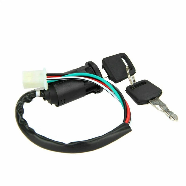 Interrupteur De Démarrage Allumage 4 Fils Pour VTT 50-250cc - Neuf - Pièce De Rechange Universelle
