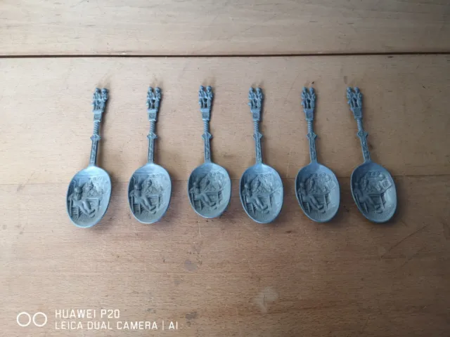 Set Of Six Spoons Decorative