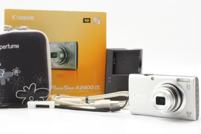 [Near MINT+++ in Box] Canon Powershot A2400 IS Silver Digital Camera 16MP JAPAN